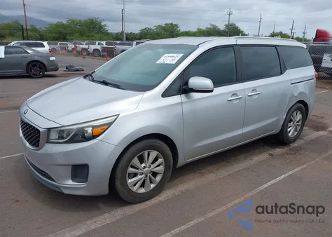 2016 Kia Sedona Lx из США, поврежденный, VIN KNDMB5C10G6131868